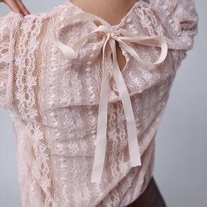 Korean Boutique Lace Blouse